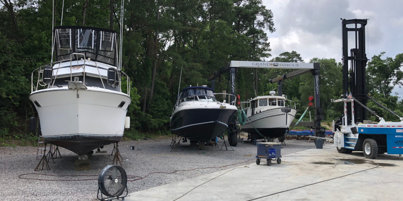Boat Haul-Out in Little River, South Carolina
